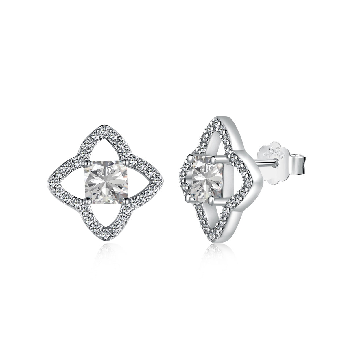 [Tonmkive Jewelry]Elegante sternförmige Prinzessschliff-Ohrringe für jeden Tag