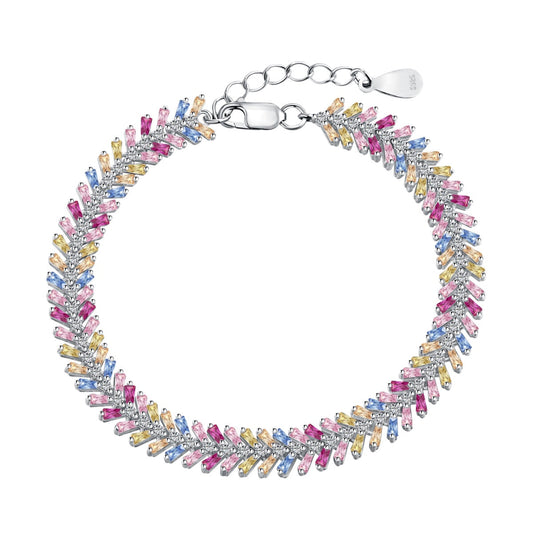 [Tonmkive Jewelry]سوار يومي أنيق بقطع الزمرد اللامع