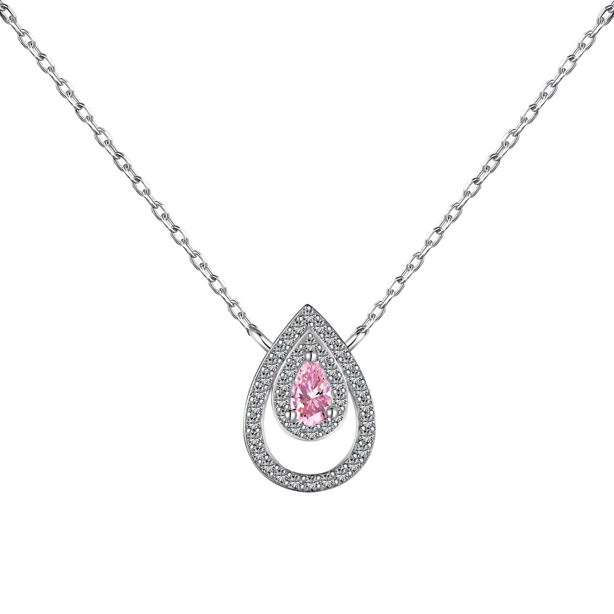 [Tonmkive Jewelry] قلادة بشكل كمثرى متألقة
