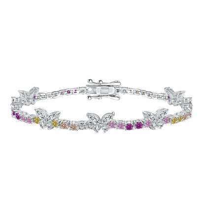 [Tonmkive Jewelry]سوار يومي بقصة مستديرة على شكل فراشة مزخرفة وملونة