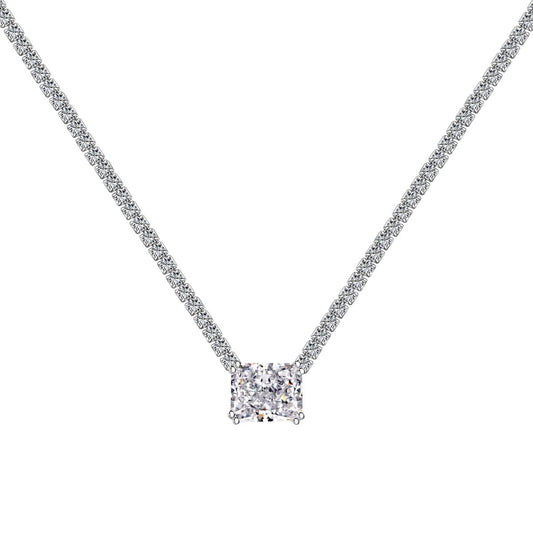 [Tonmkive Jewelry] قلادة أنيقة بقطع "راديانت" عيار 4.0 قيراط