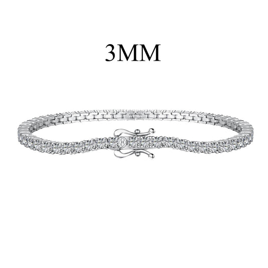[Tonmkive Jewelry]Zierliches, charmantes Tennisarmband mit runden Steinen