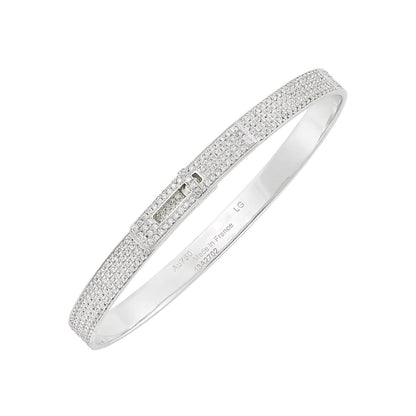 [⭐JeweliWhal]HM KELLY BRACELET IN SILVER AND FULL PAVE DIAMOND