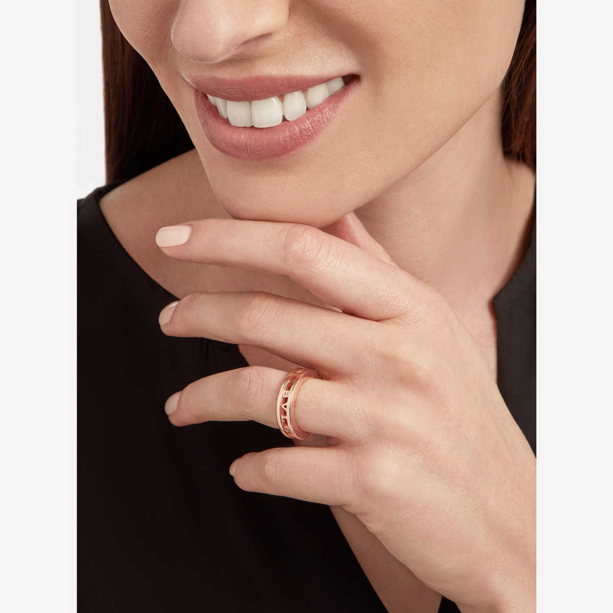 [⭐JeweliWhal]ZERO 1 ONE-BAND WITH OPENWORK LOGO SPIRAL RING