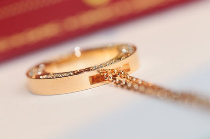 [⭐JeweliWhal]LOVE NECKLACE ADJUSTABLE ROSE GOLD