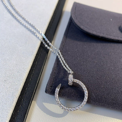 [⭐JeweliWhal]JUSTE NECKLACE SILVER DIAMONDS