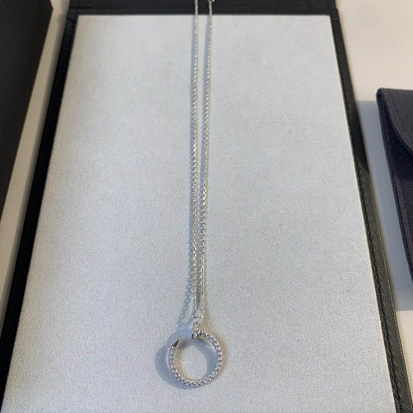 [⭐JeweliWhal]JUSTE NECKLACE SILVER DIAMONDS
