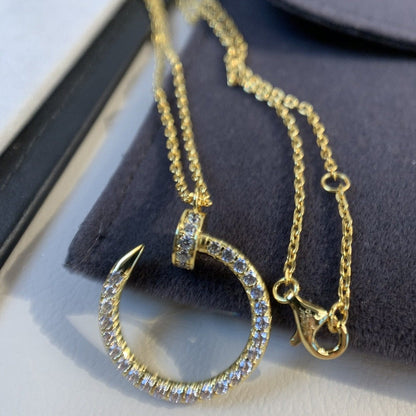[⭐JeweliWhal]JUSTE NECKLACE GOLD DIAMONDS