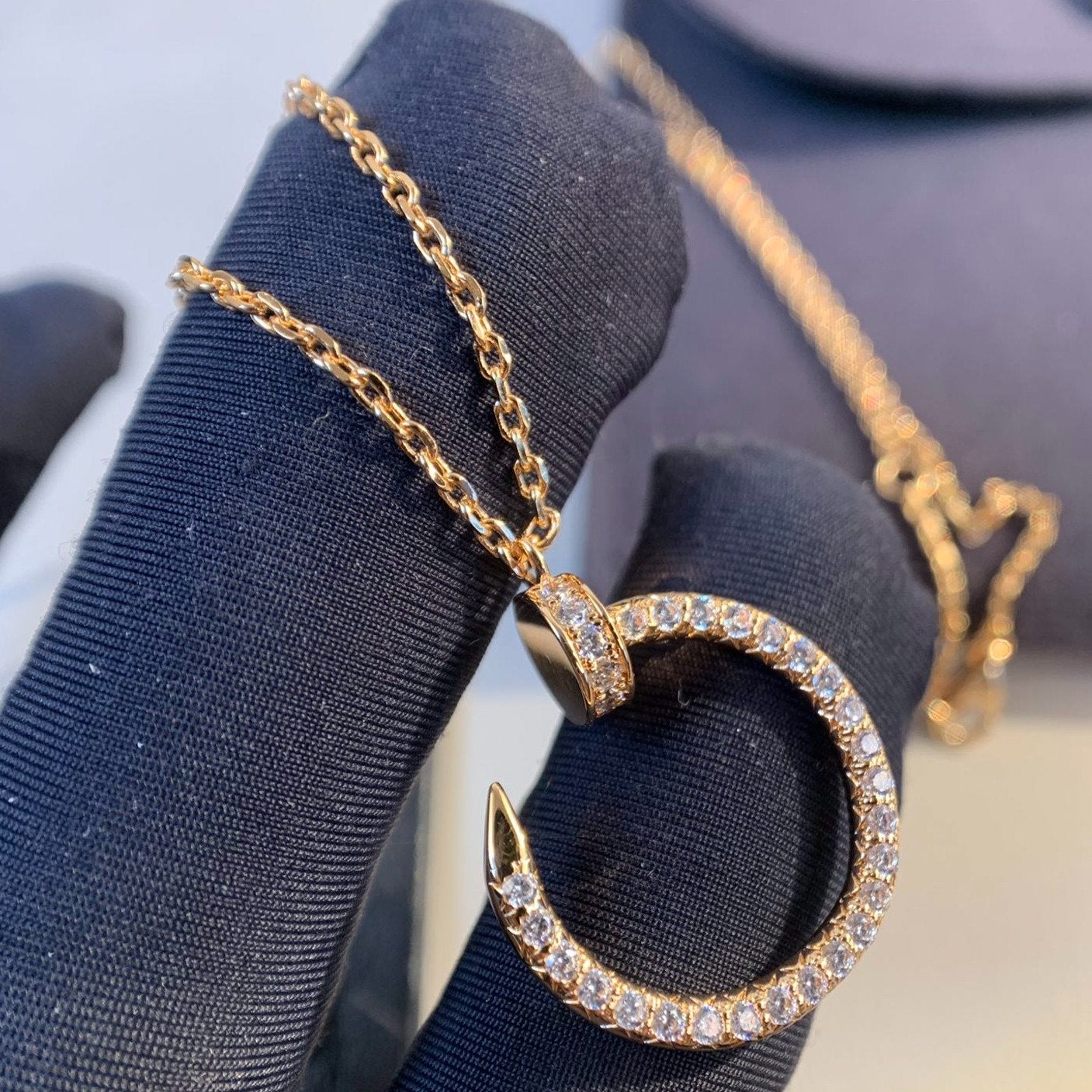 [⭐JeweliWhal]JUSTE NECKLACE PINK GOLD DIAMONDS