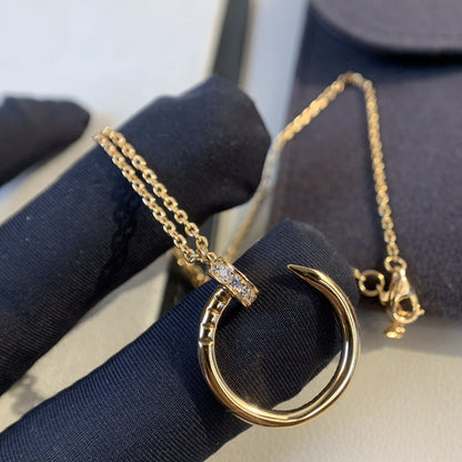 [⭐JeweliWhal]JUSTE NECKLACE PINK GOLD DIAMONDS