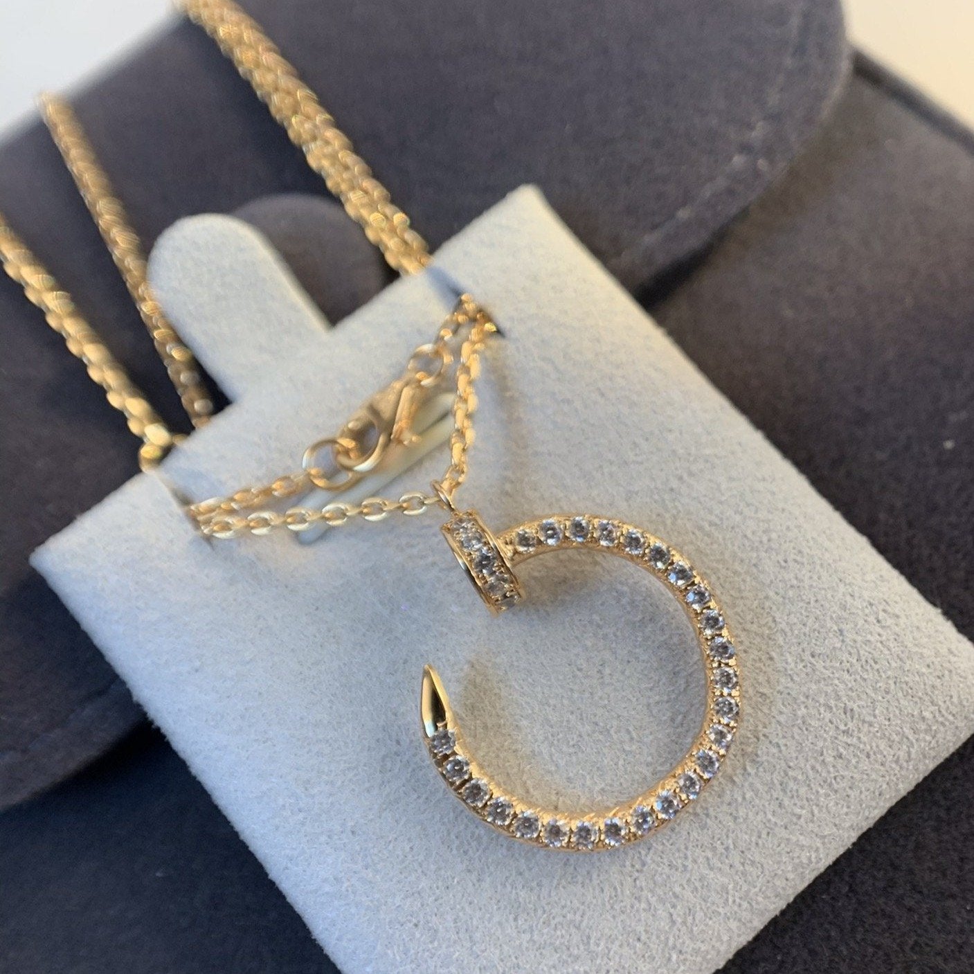 [⭐JeweliWhal]JUSTE NECKLACE PINK GOLD DIAMONDS