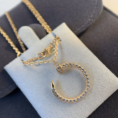 [⭐JeweliWhal]JUSTE NECKLACE PINK GOLD DIAMONDS