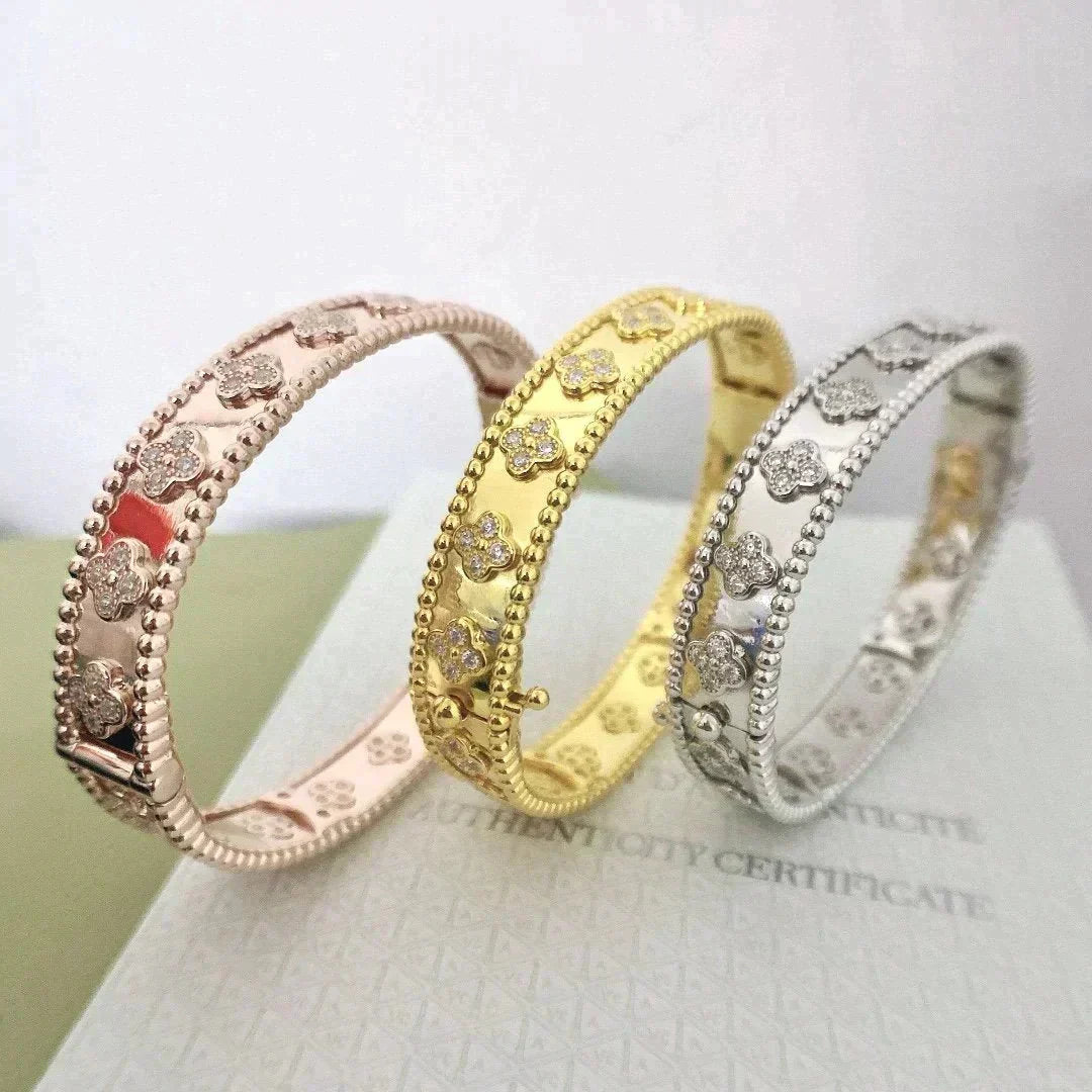 [⭐JeweliWhal]CLOVER BRACELET 8MM DIAMONDS