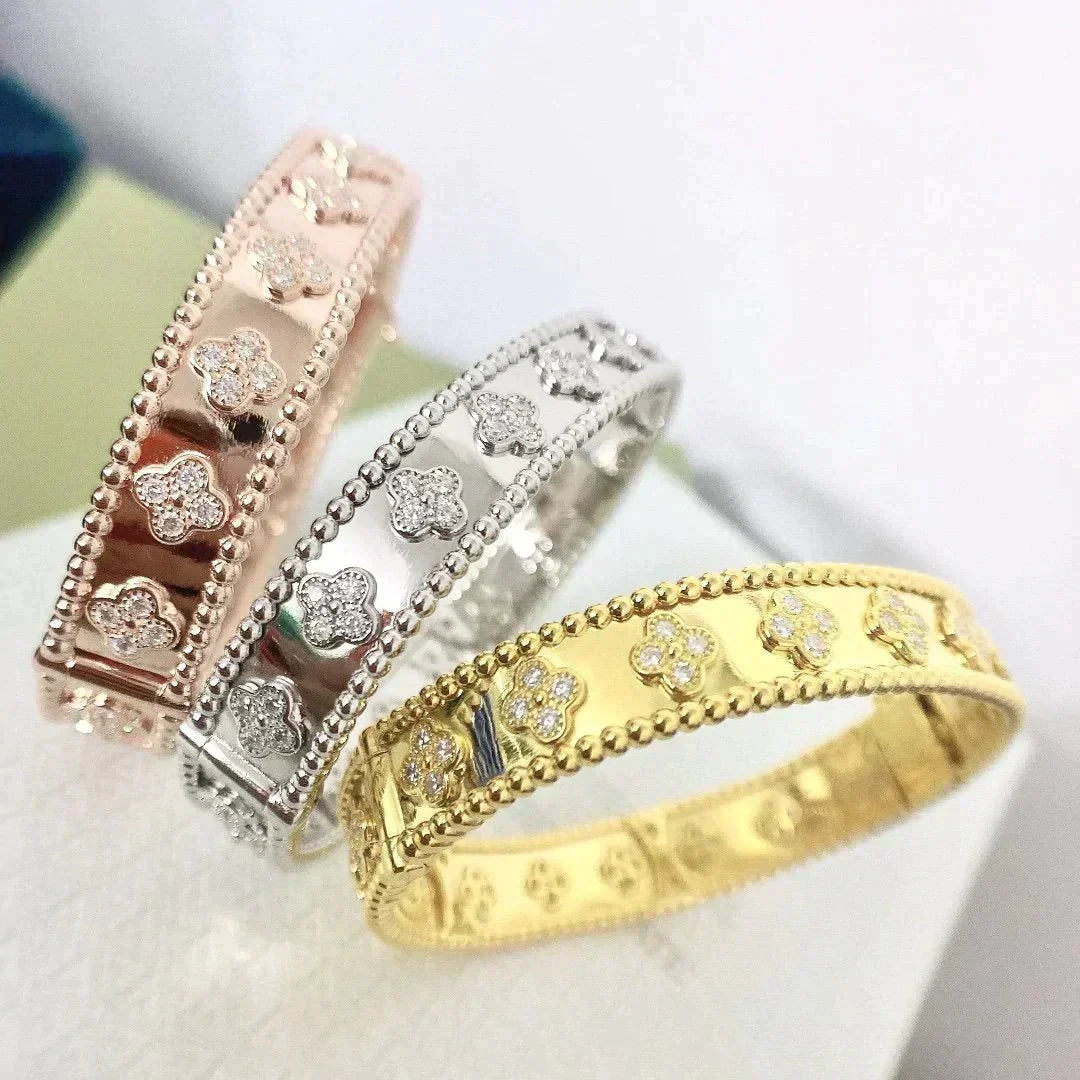 [⭐JeweliWhal]CLOVER BRACELET 8MM DIAMONDS