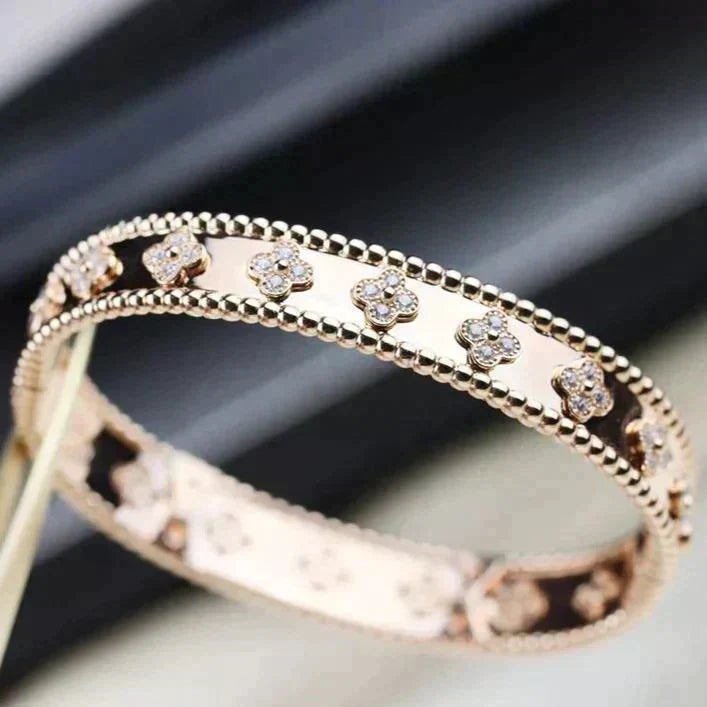 [⭐JeweliWhal]CLOVER BRACELET 8MM DIAMONDS
