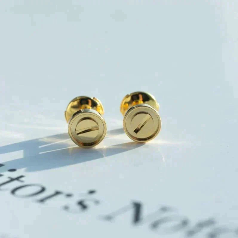 [⭐JeweliWhal]LOVE EARRINGS GOLD 10MM