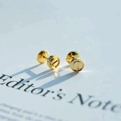 [⭐JeweliWhal]LOVE EARRINGS GOLD 10MM