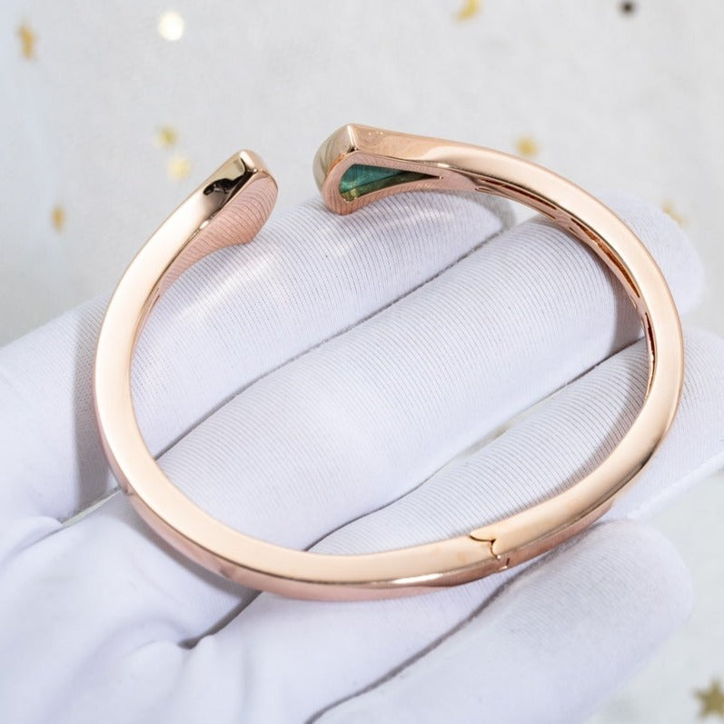 [⭐JeweliWhal]DREAM BRACELET OPEN MALACHITE PINK GOLD