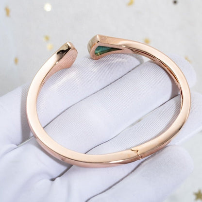 [⭐JeweliWhal]DREAM BRACELET OPEN MALACHITE PINK GOLD