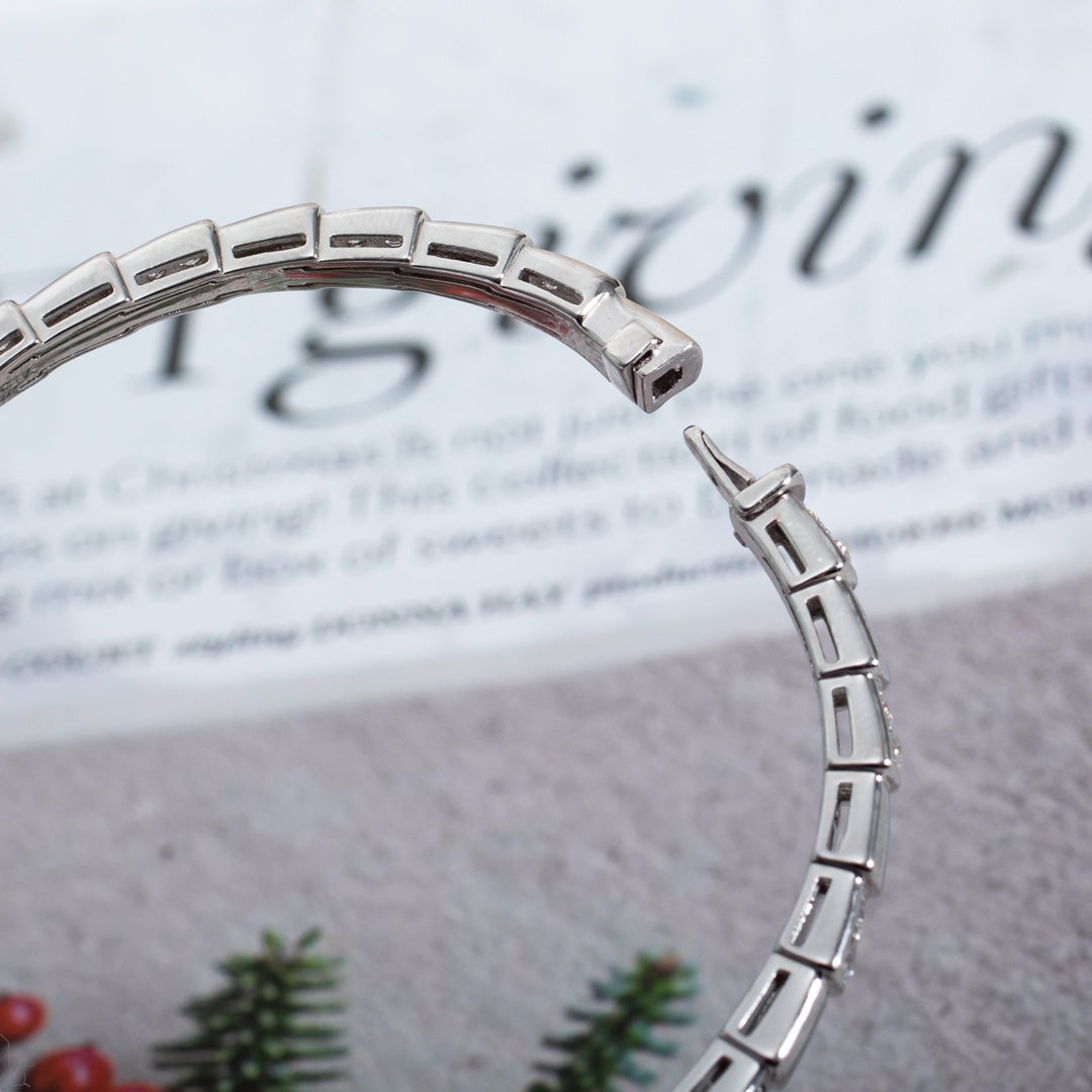[⭐JeweliWhal]SERPENTI BRACELET SILVER DIAMOND