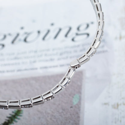 [⭐JeweliWhal]SERPENTI BRACELET SILVER DIAMOND