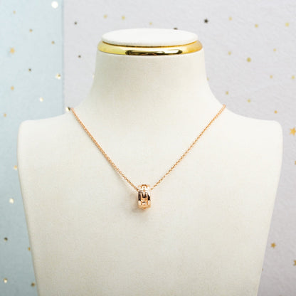 [⭐JeweliWhal]PARENTESI NECKLACE PINK GOLD