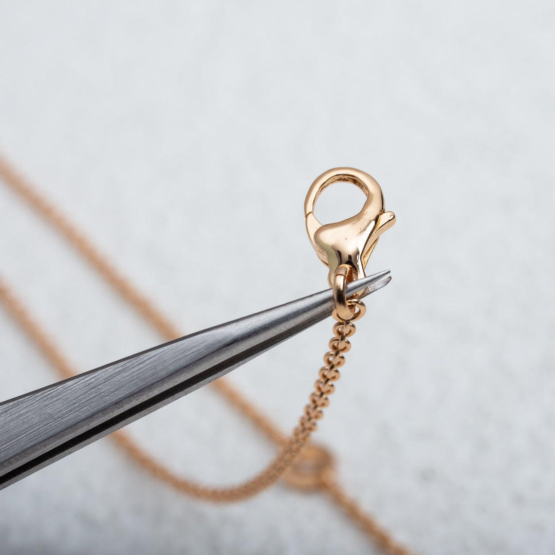 [⭐JeweliWhal]PARENTESI NECKLACE PINK GOLD