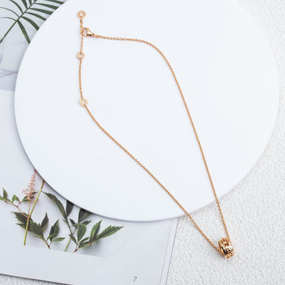[⭐JeweliWhal]PARENTESI NECKLACE PINK GOLD