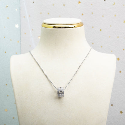 [⭐JeweliWhal]PARENTESI NECKLACE SILVER DIAMOND