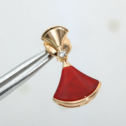 [⭐JeweliWhal]DREAM Carnelian PINK GOLD EARRINGS