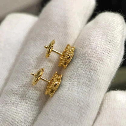 [⭐JeweliWhal]CLOVER MINI 9.5MM MALACHITE  EARRINGS
