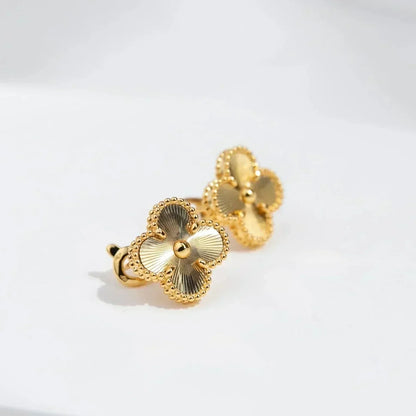 [⭐JeweliWhal]CLOVER MEDIUM 1 MOTIFS LASER EARRINGS