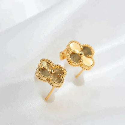 [⭐JeweliWhal]CLOVER MEDIUM 1 MOTIFS LASER EARRINGS