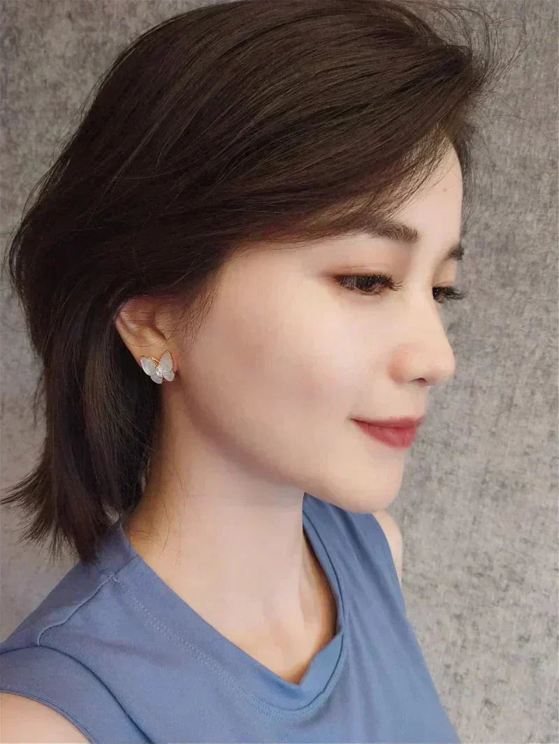 [⭐JeweliWhal]BUTTERFLY MOP DIAMOND EARRINGS