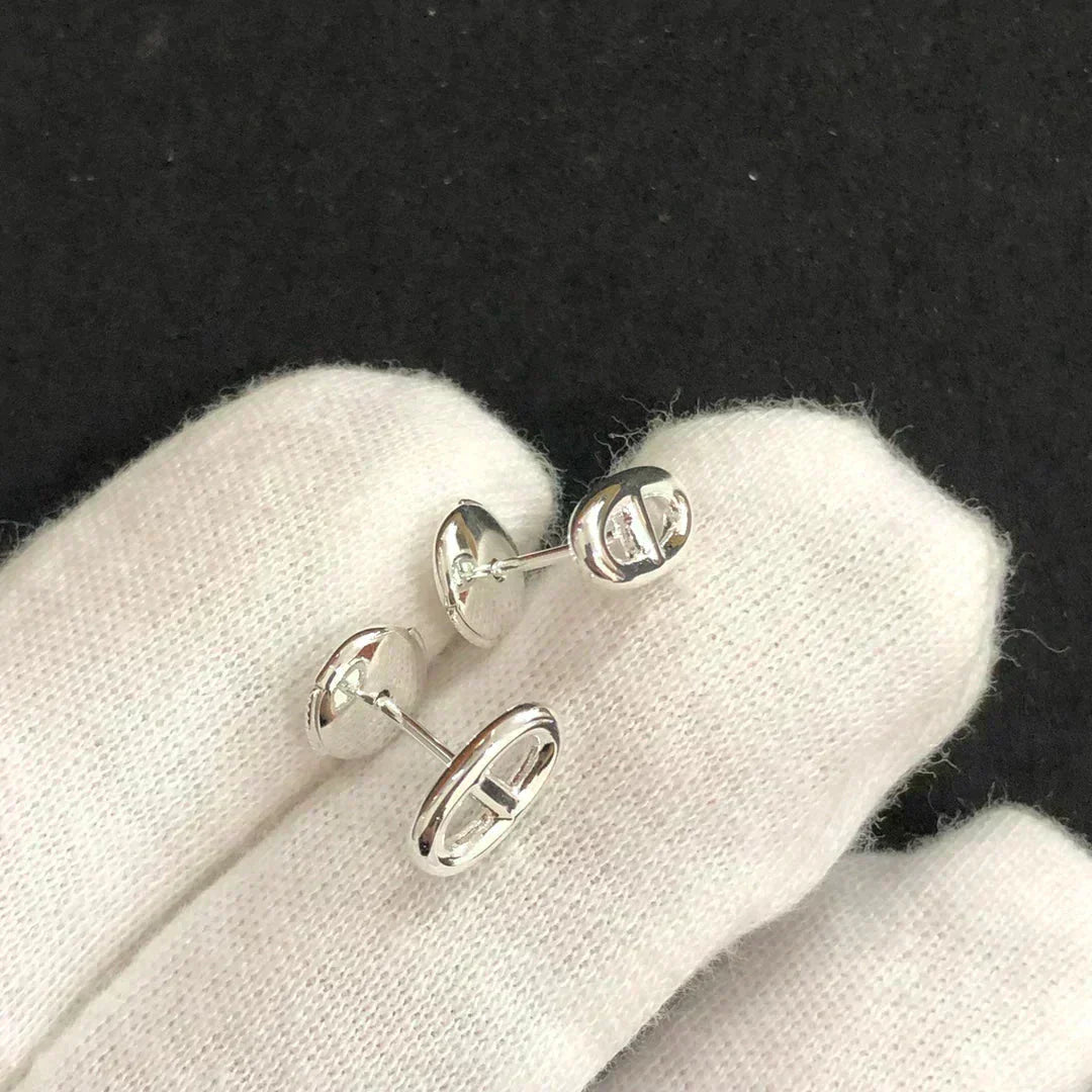 [⭐JeweliWhal]CHAINE SMALL EARRINGS GOLD AND SILVER