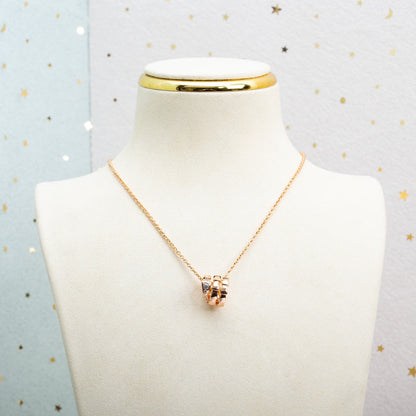 [⭐JeweliWhal]SERPENTI PINK GOLD NECKLACE DIAMOND