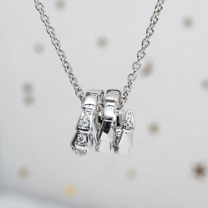 [⭐JeweliWhal]SERPENTI SILVER NECKLACE DIAMOND