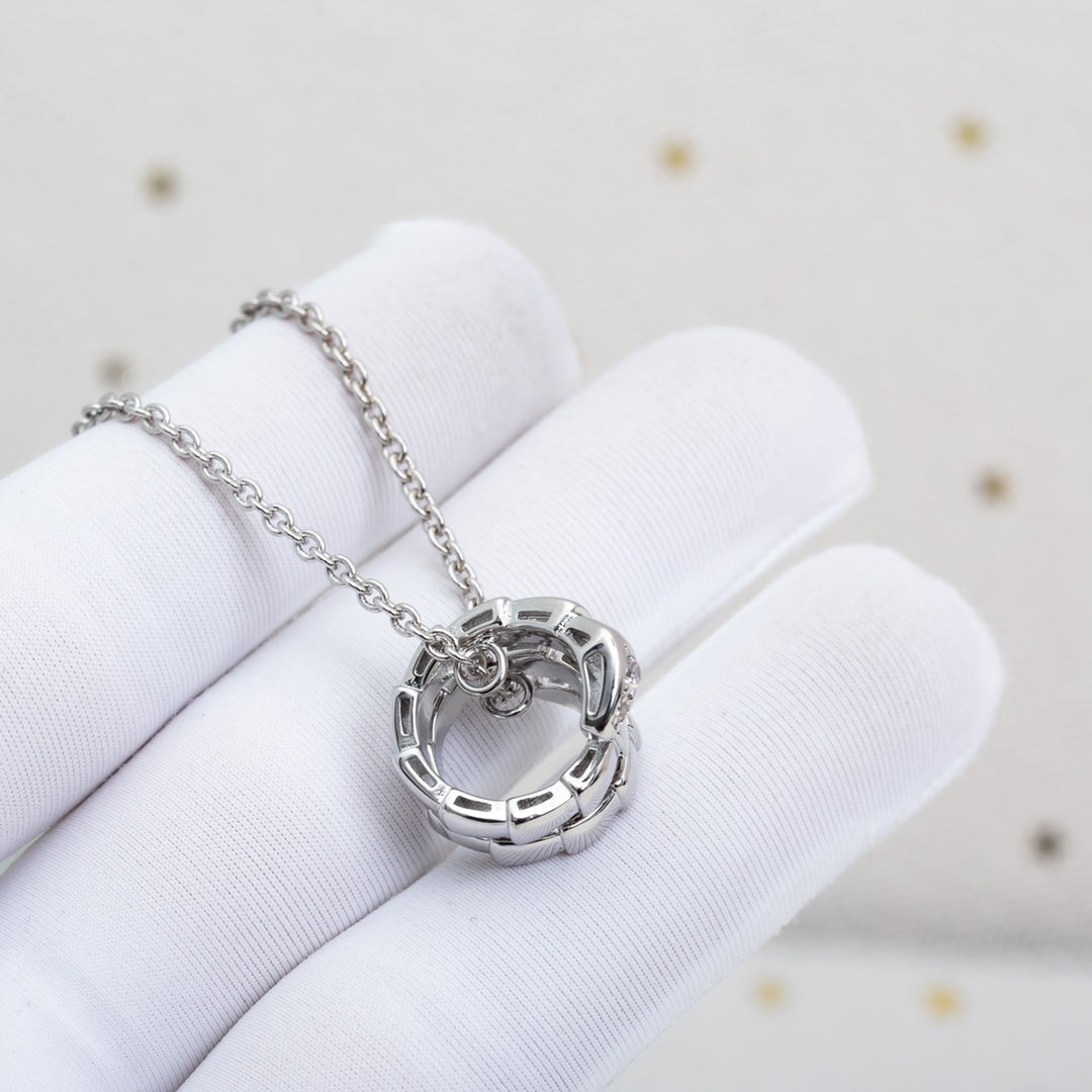 [⭐JeweliWhal]SERPENTI SILVER NECKLACE DIAMOND
