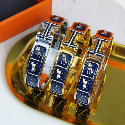 [⭐JeweliWhal]H COUVERTURES DARK BLUE BRACELET