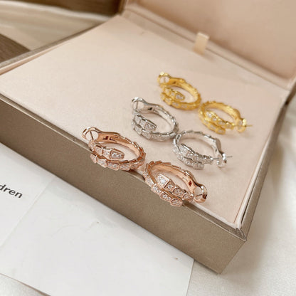 [⭐JeweliWhal]SERPENTI EARRINGS DIAMOND