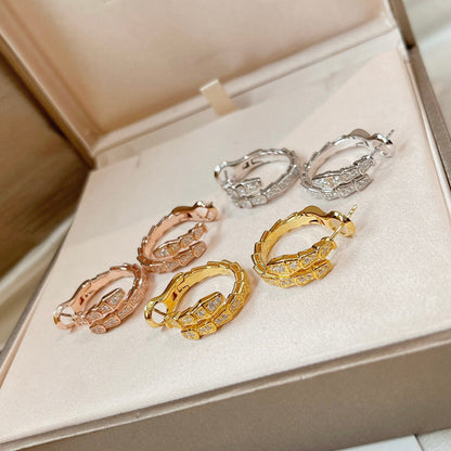 [⭐JeweliWhal]SERPENTI EARRINGS DIAMOND