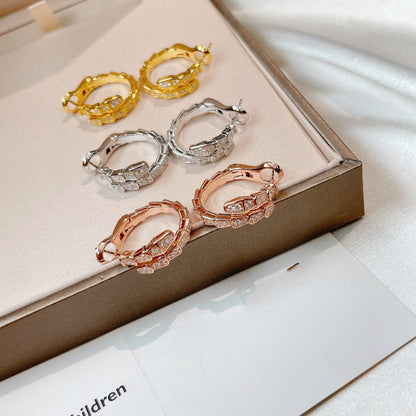 [⭐JeweliWhal]SERPENTI EARRINGS DIAMOND