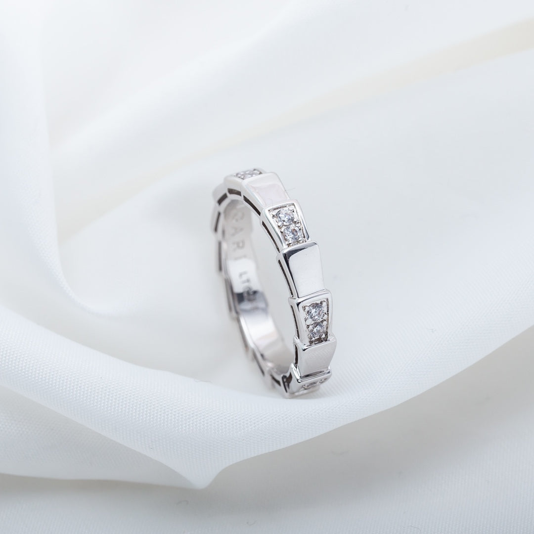 [⭐JeweliWhal]SERPENTI RING SILVER  3MM