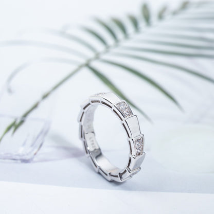 [⭐JeweliWhal]SERPENTI RING SILVER  3MM