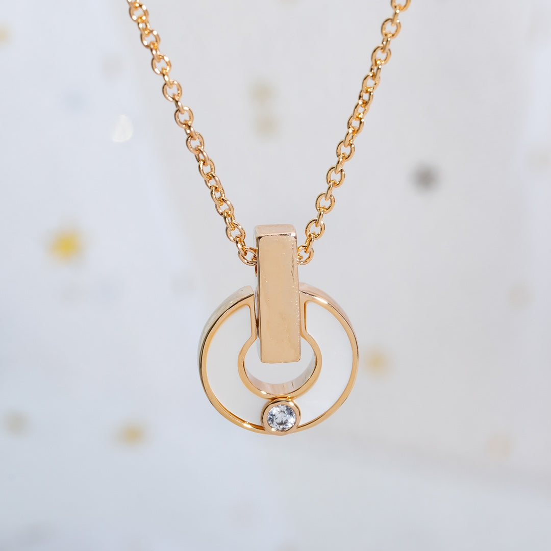 [⭐JeweliWhal]GARI NECKLACE PINK GOLD MOP