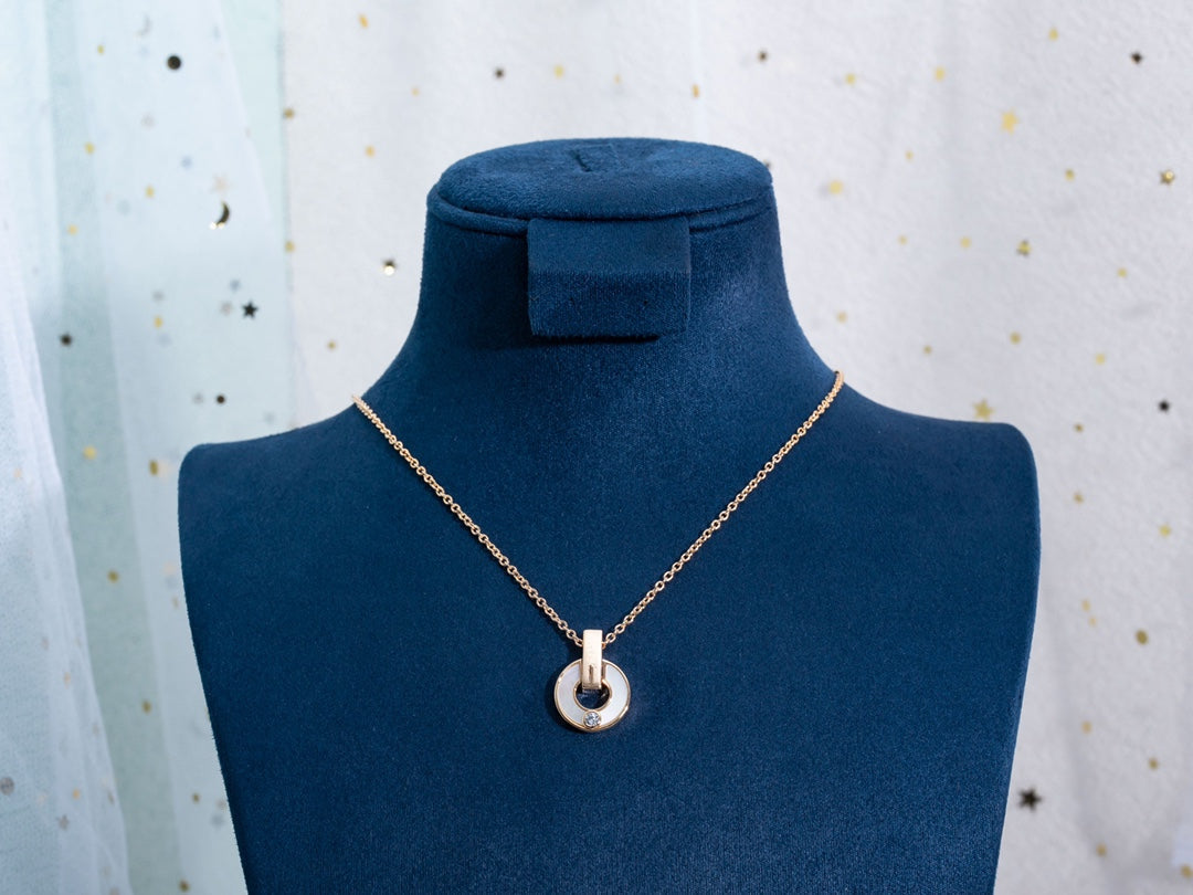 [⭐JeweliWhal]GARI NECKLACE PINK GOLD MOP