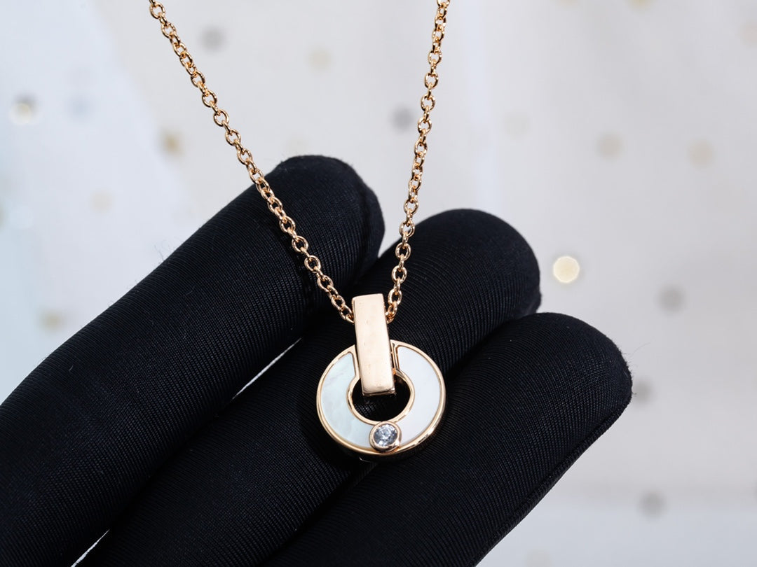 [⭐JeweliWhal]GARI NECKLACE PINK GOLD MOP