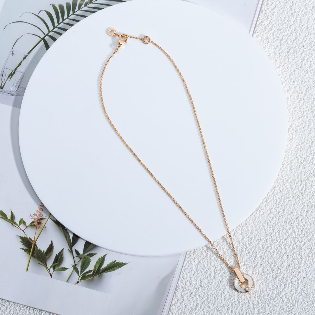 [⭐JeweliWhal]GARI NECKLACE PINK GOLD MOP