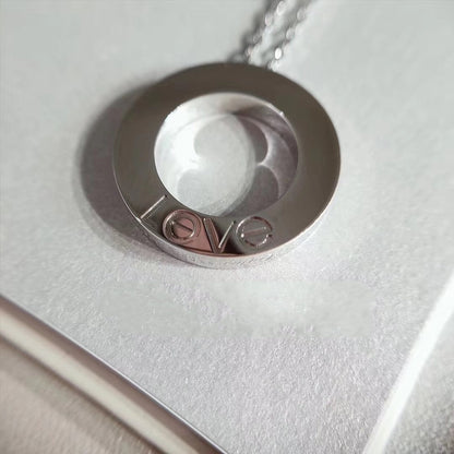 [⭐JeweliWhal]LOVE NECKLACE ADJUSTABLE SILVER