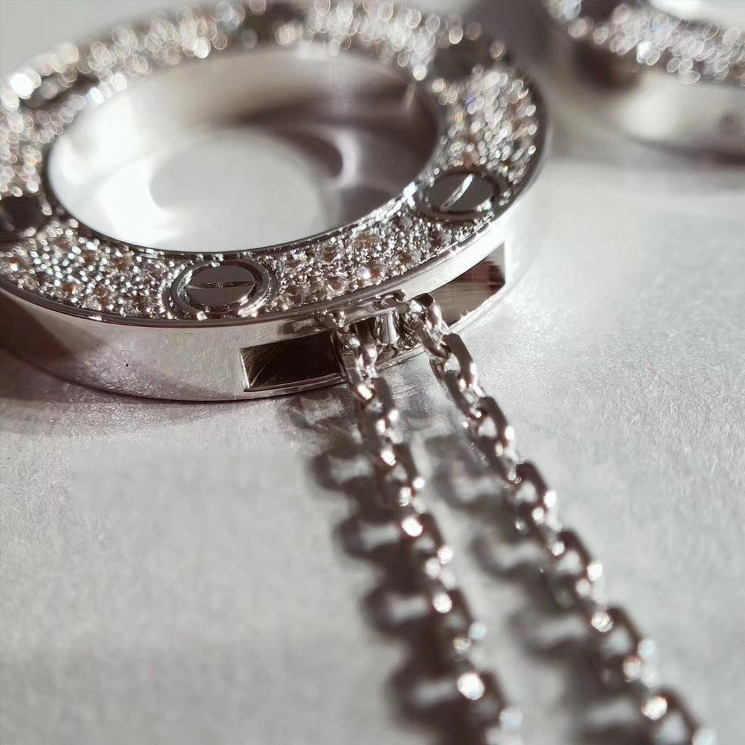 [⭐JeweliWhal]LOVE NECKLACE ADJUSTABLE SILVER
